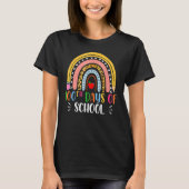 100th Day Of School Teacher 100 Days Smarter Boho T-shirt (Voorkant)
