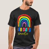 100th Day Of School Teacher 100 Days Smarter Boho  T-shirt (Voorkant)