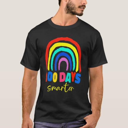 100th Day Of School Teacher 100 Days Smarter Boho  T-shirt (Voorkant)