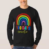 100th Day Of School Teacher 100 Days Smarter Boho  T-shirt (Voorkant)