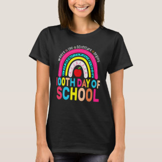 100th Day Of School Teacher 100 Days Smarter Leopa T-shirt