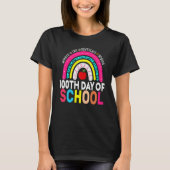 100th Day Of School Teacher 100 Days Smarter Leopa T-shirt (Voorkant)