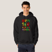 100th Day Of School Teacher 100 Days Smarter Rainb Hoodie (Voorkant volledig)