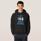 100th Day of School Teacher Coach Kids Child 100 D Hoodie (Voorkant volledig)