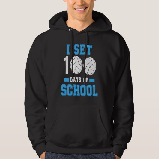 100th Day of School Teacher Coach Kids Child 100 D Hoodie (Voorkant)