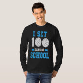 100th Day of School Teacher Coach Kids Child 100 D T-shirt (Voorkant volledig)