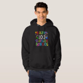 100th Day of School Teacher Kids Child Astronaut O Hoodie (Voorkant volledig)