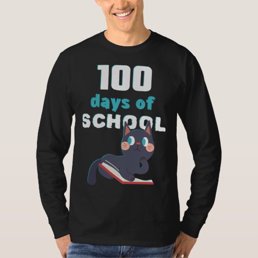 100th Day of School Teacher Kitten Kitten T-shirt (Voorkant)