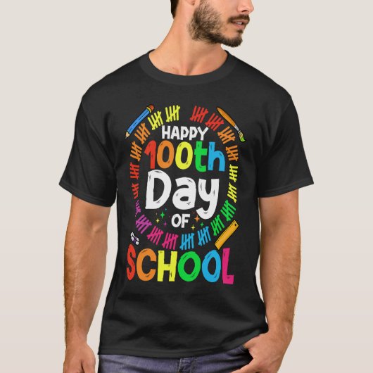 100th Day Of School Teachers Kids Child 100 Days S T-shirt (Voorkant)