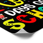 100th Day Of School Teachers Students 100 Days Of  Poster (Hoek)