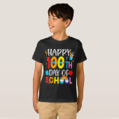 100th Day Of School Teachers Students 100 Days Of  T-shirt (Voorkant volledig)
