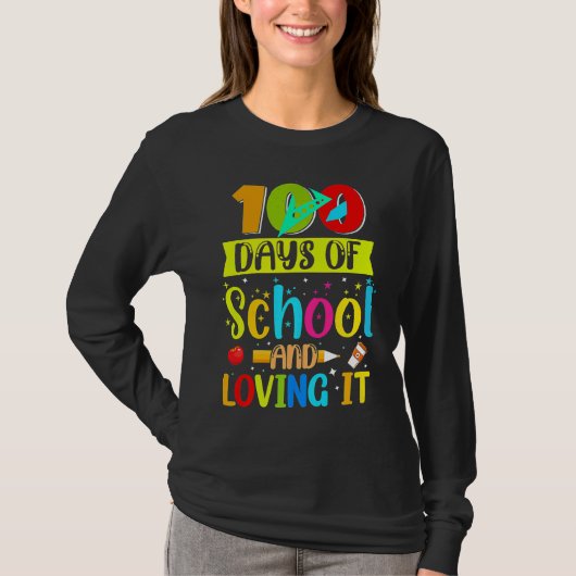 100th Day of School Teachers Students T-shirt (Voorkant)