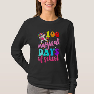 100th Day Of School Unicorn 100 Magical Days Teach T-shirt