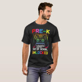 100th day Of School Unlocked Pre-K Gamer Video Gam T-shirt (Voorkant volledig)