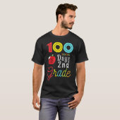 100th Day Second Grade Student Gift 100 Days Of Sc T-shirt (Voorkant volledig)