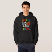 100th Day Student Boys Girls Basketball 100 Days O Hoodie (Voorkant volledig)