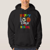 100th Day Student Boys Girls Basketball 100 Days O Hoodie (Voorkant)