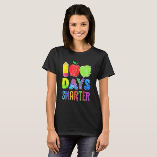 100th Day Student Cute Boys Girls 100 Days Of Scho T-shirt (Voorkant volledig)