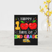 100th Days Of 2nd Grade 100 Days Toddler Girl Kaart (Gele Bloem)