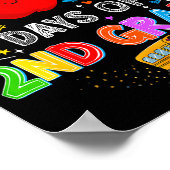 100th Days Of 2nd Grade 100 Days Toddler Girl Poster (Hoek)