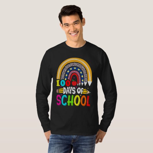 100th Days of School Teacher Kids - 100 Days Smart T-shirt (Voorkant volledig)