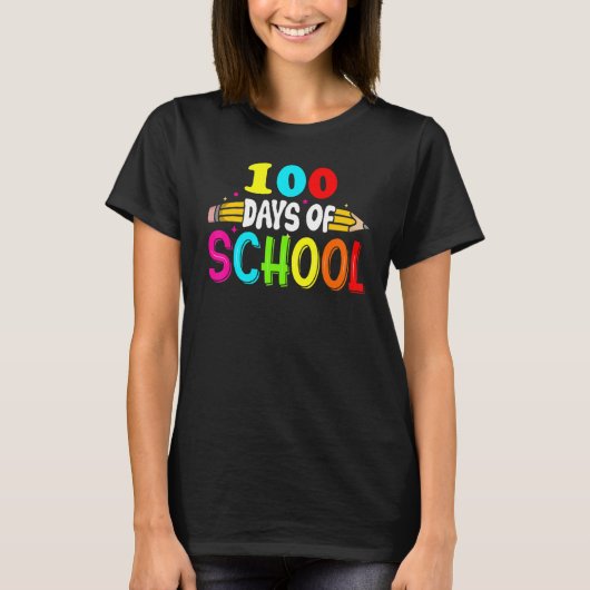 100th Days of School Teacher Kids - 100 Days Smart T-shirt (Voorkant)