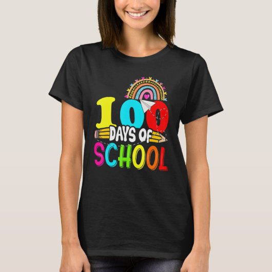 100th Days of School Teacher Kids - 100 Days Smart T-shirt (Voorkant)