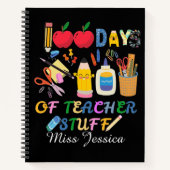 100th days of teacher stuff, 100th days at school notitieboek (Voorkant)