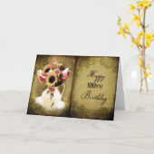 100TH VERJAARDAG - BLOEMENBOEK KAART (Gele Bloem)