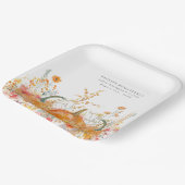 100th verjaardagsfeestje pompoen Wildflower Custom Papieren Bordje (Gebogen)