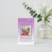 100x Budget Roze Bloem Foto Herdenking Gebeds Kaar Visitekaartje (Staand voorkant)