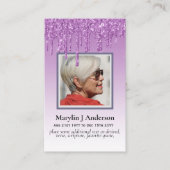 100x Budget Roze Bloem Foto Herdenking Gebeds Kaar Visitekaartje (Voorkant)