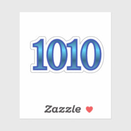 1010 Angel Number Intuition Sticker