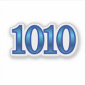 1010 Angel Number Intuition Sticker (Voorkant)