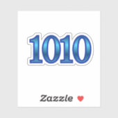 1010 Engelnummer Intuïtie Sticker (Vel)