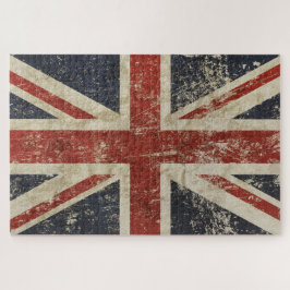 1014-delig Puzzel - Vervagende Union Jack-vlag