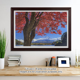 [1014] Mt.Fuji – Crimson Leaves and a Snowy Crown Legpuzzel