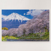 [1014] Mt.Fuji – Morning Light on the Cherry Path Legpuzzel (Horizontaal)