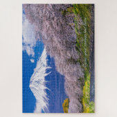 [1014] Mt.Fuji – Morning Light on the Cherry Path Legpuzzel (Verticaal)