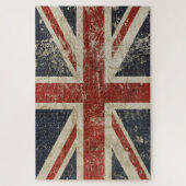 1014 Piece Puzzle - Faded Union Jack Flag Legpuzzel (Verticaal)