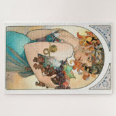 1014 Puzzel - Dame met druiven Mucha (Horizontaal)