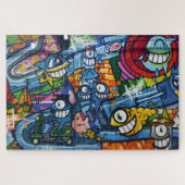 1014 Puzzle - Street Art Funny Legpuzzel (Horizontaal)