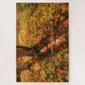 [1014] Quiet Beauty – Maple Leaves on Green Moss Legpuzzel (Verticaal)