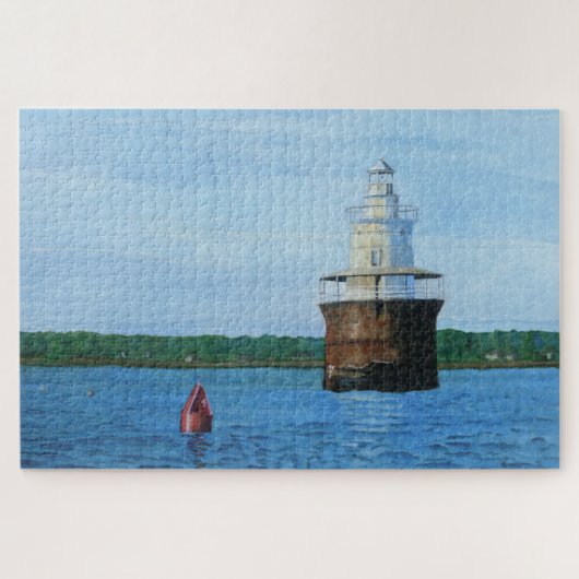 1014 stukken Lubec Channel vuurtorenpuzzel Legpuzzel (Horizontaal)