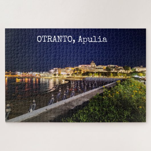 1014 stuks Personalized Otranto by night, Apulië Legpuzzel (Horizontaal)