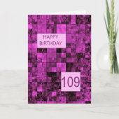 1019th Birthday Pink Pattern Kaart (Voorkant)