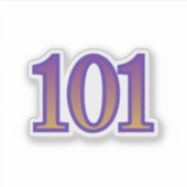 101 Angel Number Energy Sticker (Voorkant)