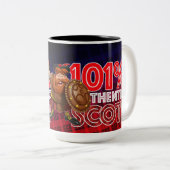 101% Authentic Scot Tweekleurige Koffiemok (Voorkant rechts)