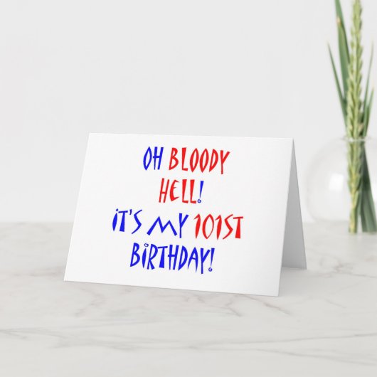 101 bloedige Hel Kaart (Voorkant)