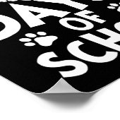 101-Daagse School Schattigee Hond Happy 100-Daagse Poster (Hoek)